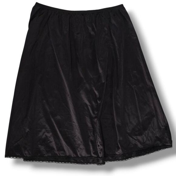 Vanity Fair Black Slip Skirt Medium | Women’s Half Slip Undergarment Lingerie - Picture 1 of 9